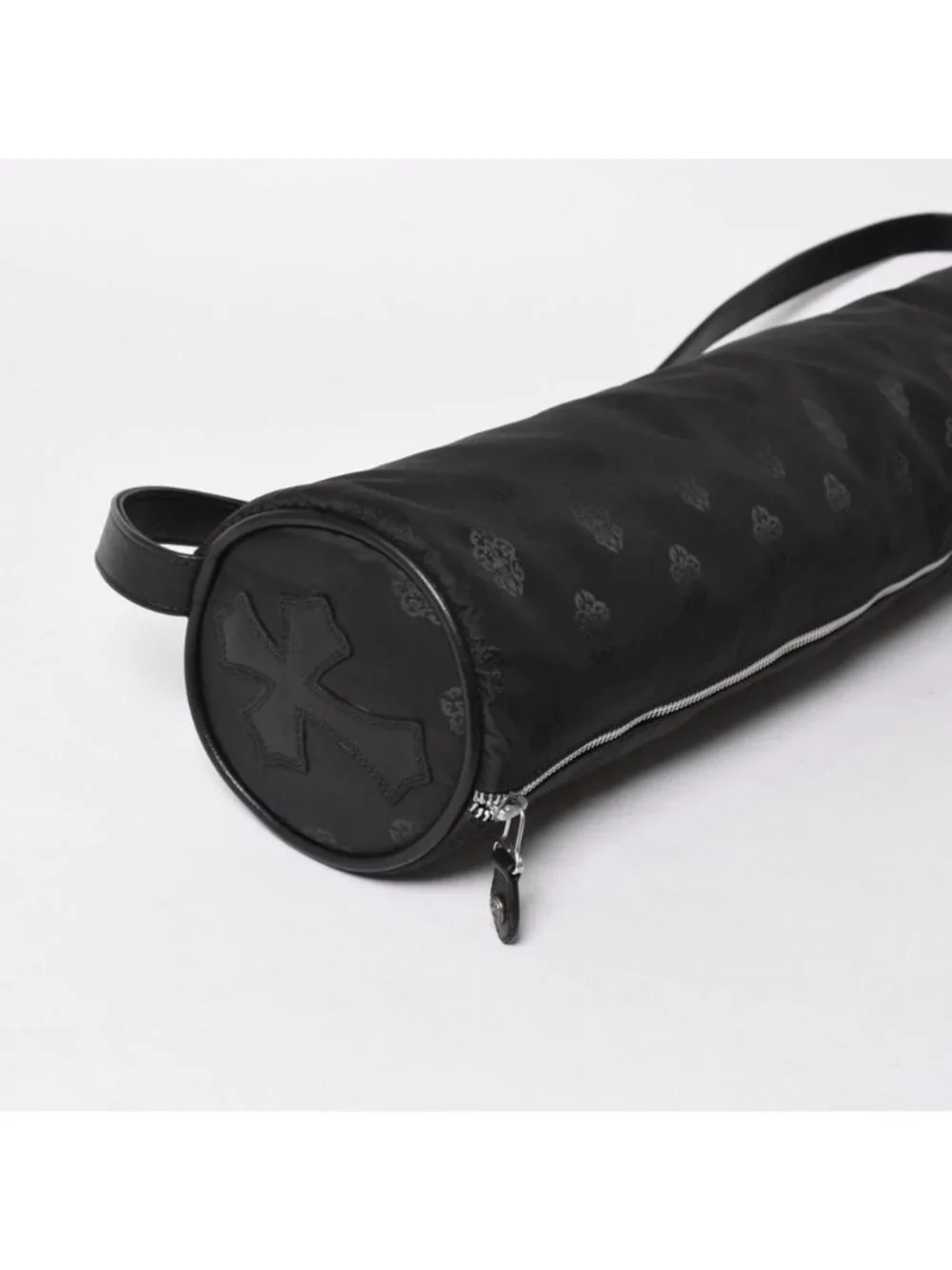 Chrome Hearts Chromehearts Yoga Mat Case Cross Patch Dagger Leather Nylon Black